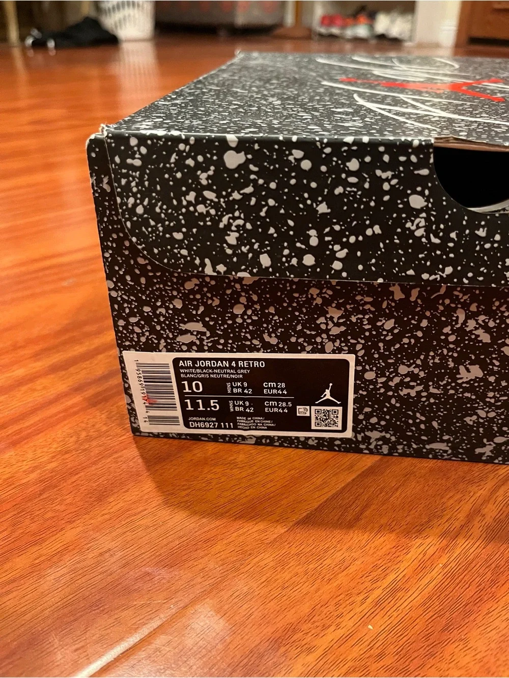 Air Jordan 4 Retro 'Military Black' – Men's Size 10